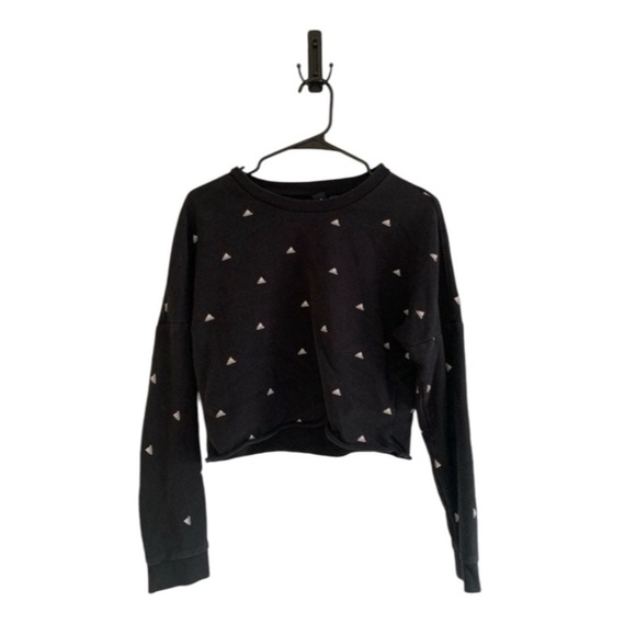 ADIDAS Logo Long-Sleeve Crop Top - Picture 1 of 1